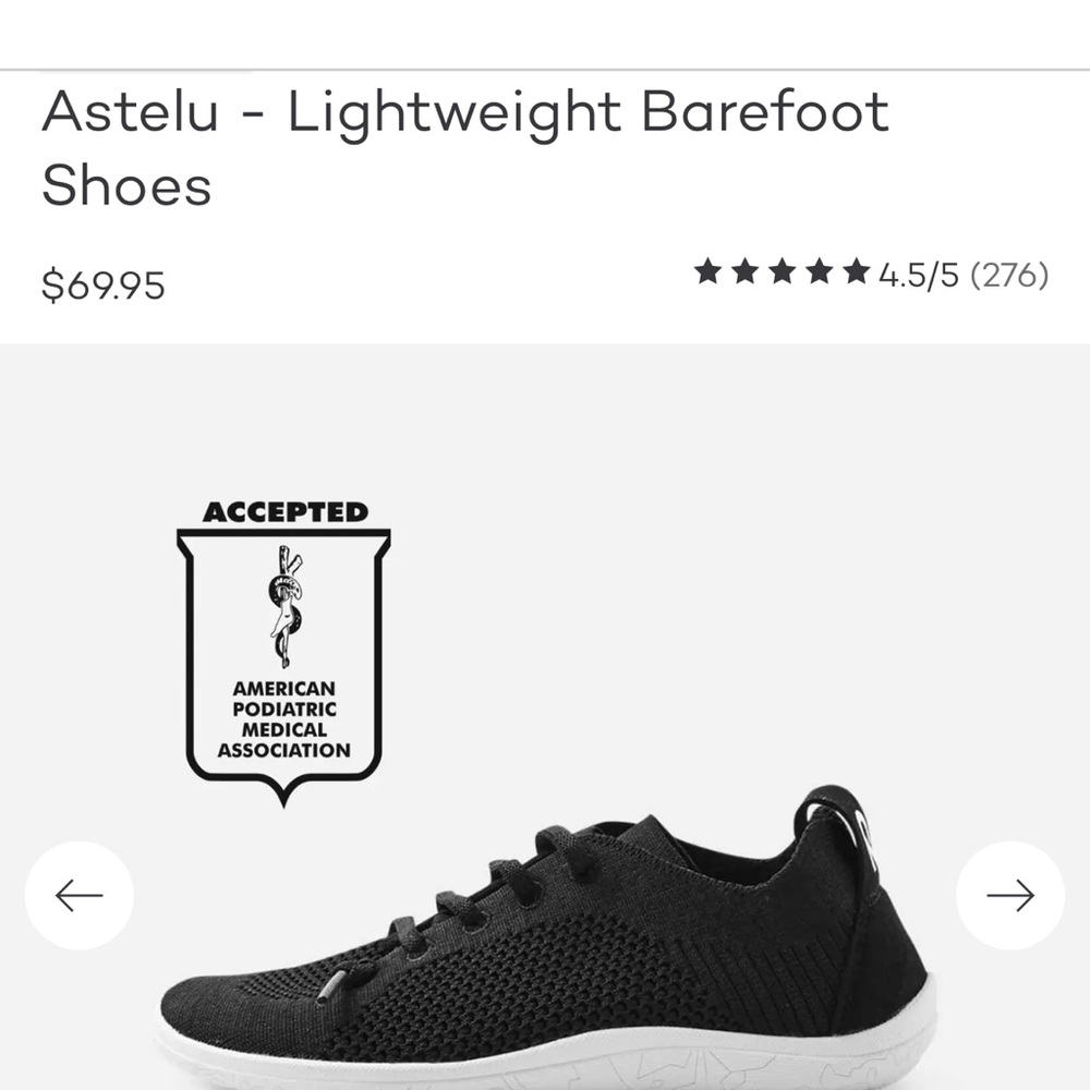 Reima/Astelu - Black Lightweight Barefoot Shoes